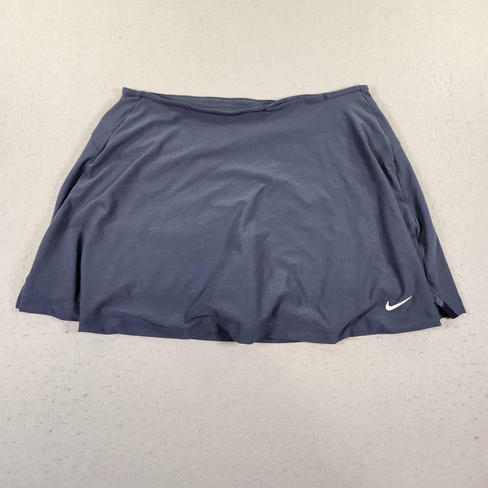 Nike Dri-Fit  Golf Tennis Skort Women's Medium Slate Blue Elastic Waist NWT